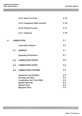 TUR-560M, 630M, 630A Polamco, Toolmex, FAT Metal Lathe Operator's Manual 1283