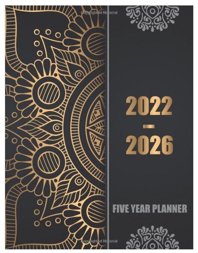 2022 2026 Planner 5 Year Monthly Calendar Organizer Journal