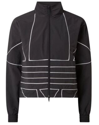 ADIDAS Damen Trainingsjacke Laufjacke LRG Logo Track top jacket Gr 36 38 schwarz