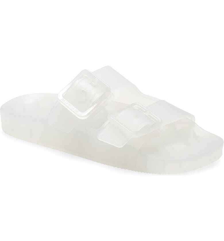New Balenciaga Women's Mallorca Transparent Dual-Buckle