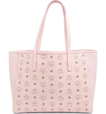 Pink mcm deals shoulder bag