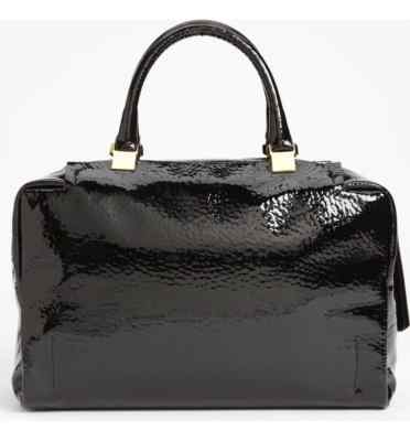 NWT!! Simply Stunning!! Lanvin Moon River Calfskin Patent Bag, Black Patent