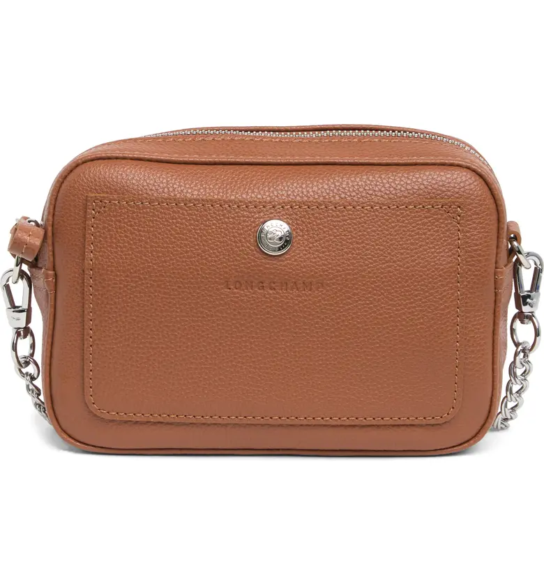 Longchamp Convertible Leather Camera Bag in Caramel at Nordstrom Rack