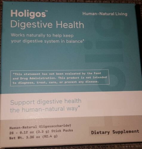 Holigos Digestive Health-Human-Natural Oligosaccharide Dietary Supplement 28ct
