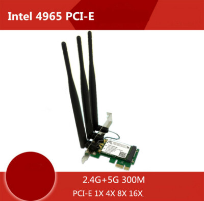 Intel 4965 PCI-E 2.4/5Ghz 802.11a Dual Band 300 Wireless Network Card  A