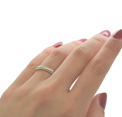4mm Tiffany Co. Elsa Peretti Classic Wedding Band Ring Platinum