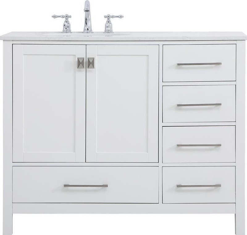 Bathroom Vanity Sink Traditional Antique Single Brushed Nickel White Silver