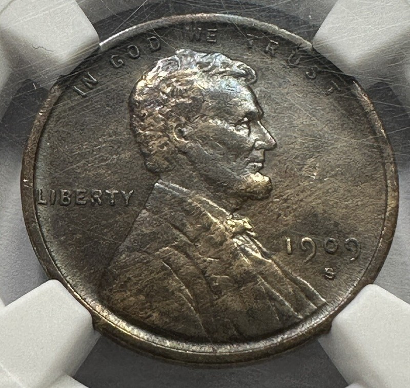 1909-S VDB 1c Lincoln Wheat Cent - Nice Key Date