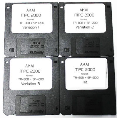 Akai MPC 2000 Format Floppy Disk Sample Library TR 808 Drums Sampled Into SP1200
