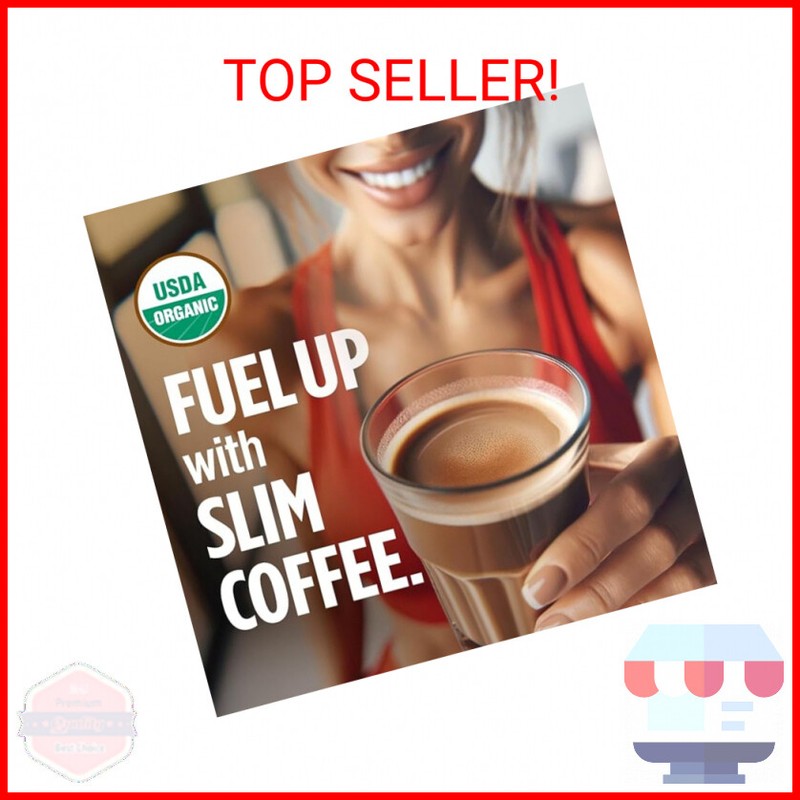 VitaCup Slim Organic Coffee Pods, Diet Support with Ginseng, Garcinia 16 Count