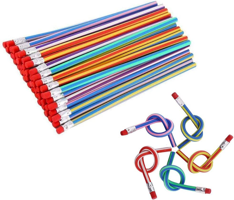 Magic Bend Pencils With Eraser For Kids Students Gif