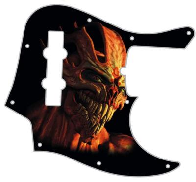 Pickguard compatible with Fender J Bass Ultra 4 string graphical Alien Entity