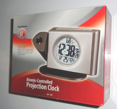 Radio Shack Atomic Adjustable Projection Alarm Digital Clock 63-100 New In Box