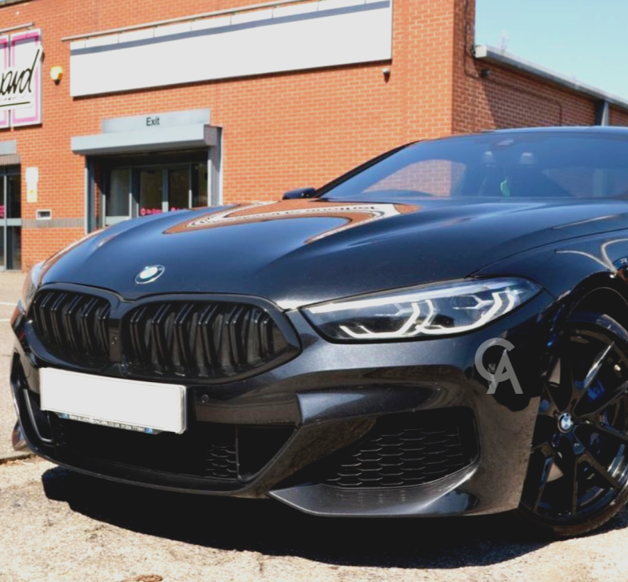 BMW 8 Series G14 G15 G16 Gloss Black Double Slat Grill Front Grille Bumper 18-22