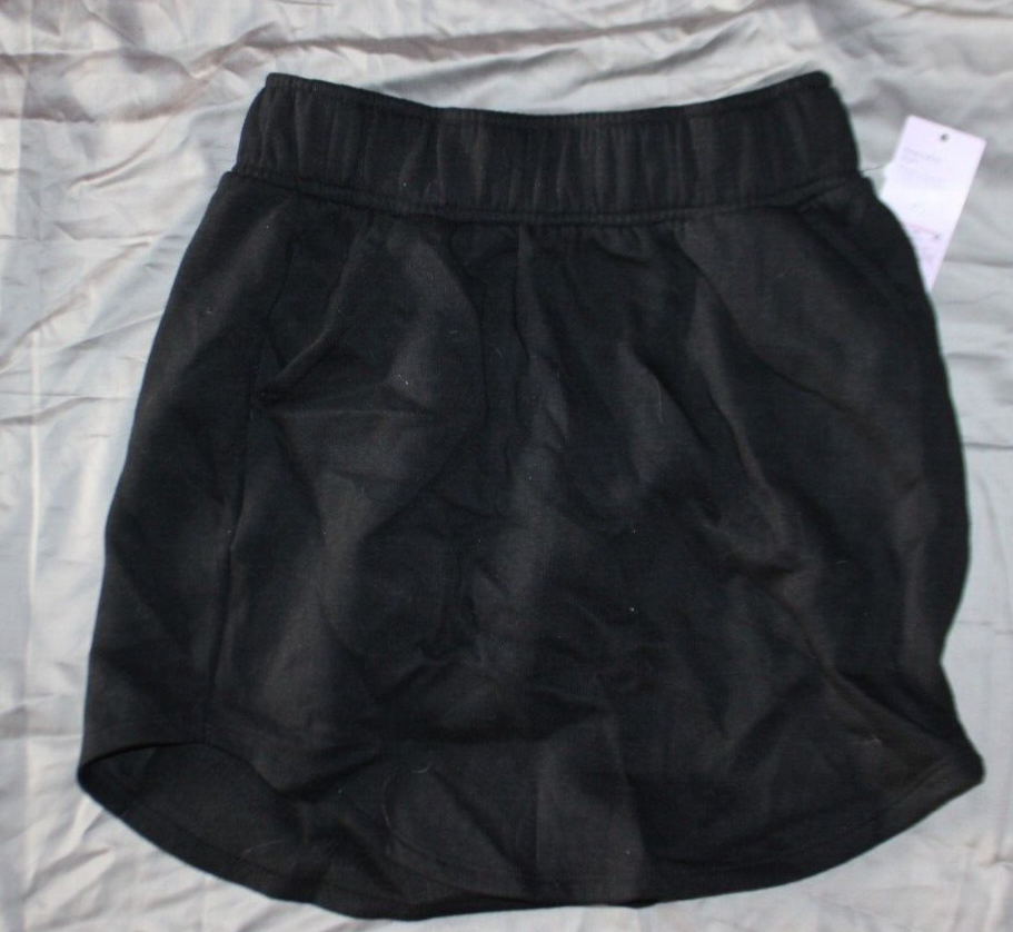All In Motion Women Mid-Rise French Terry skirt Black Size XS