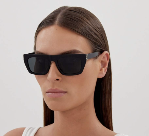 Pre-owned Saint Laurent Yves  Sl-m131-001 Black Sunglasses