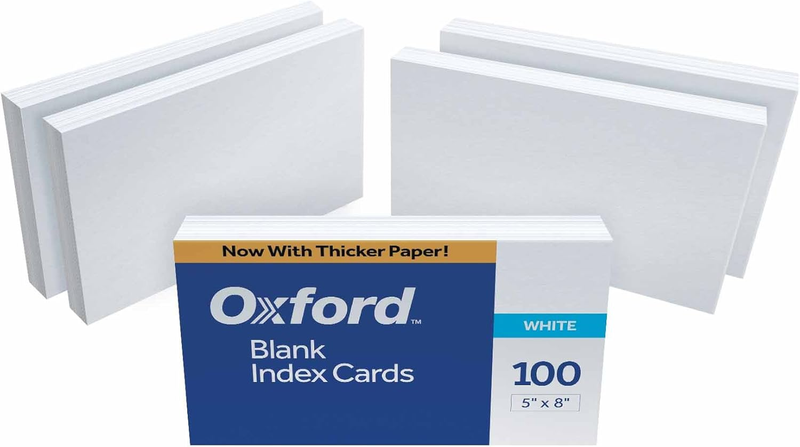 50EE Blank Index Cards, 5