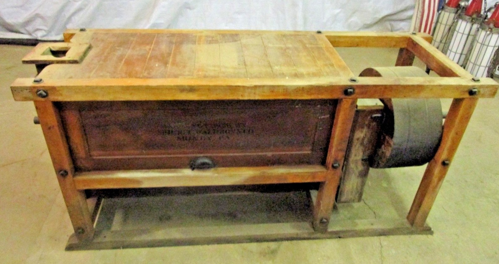 Antique Sprout Waldron & Co. Muncy PA Corn / Grain / Grist Mill Bolter Table