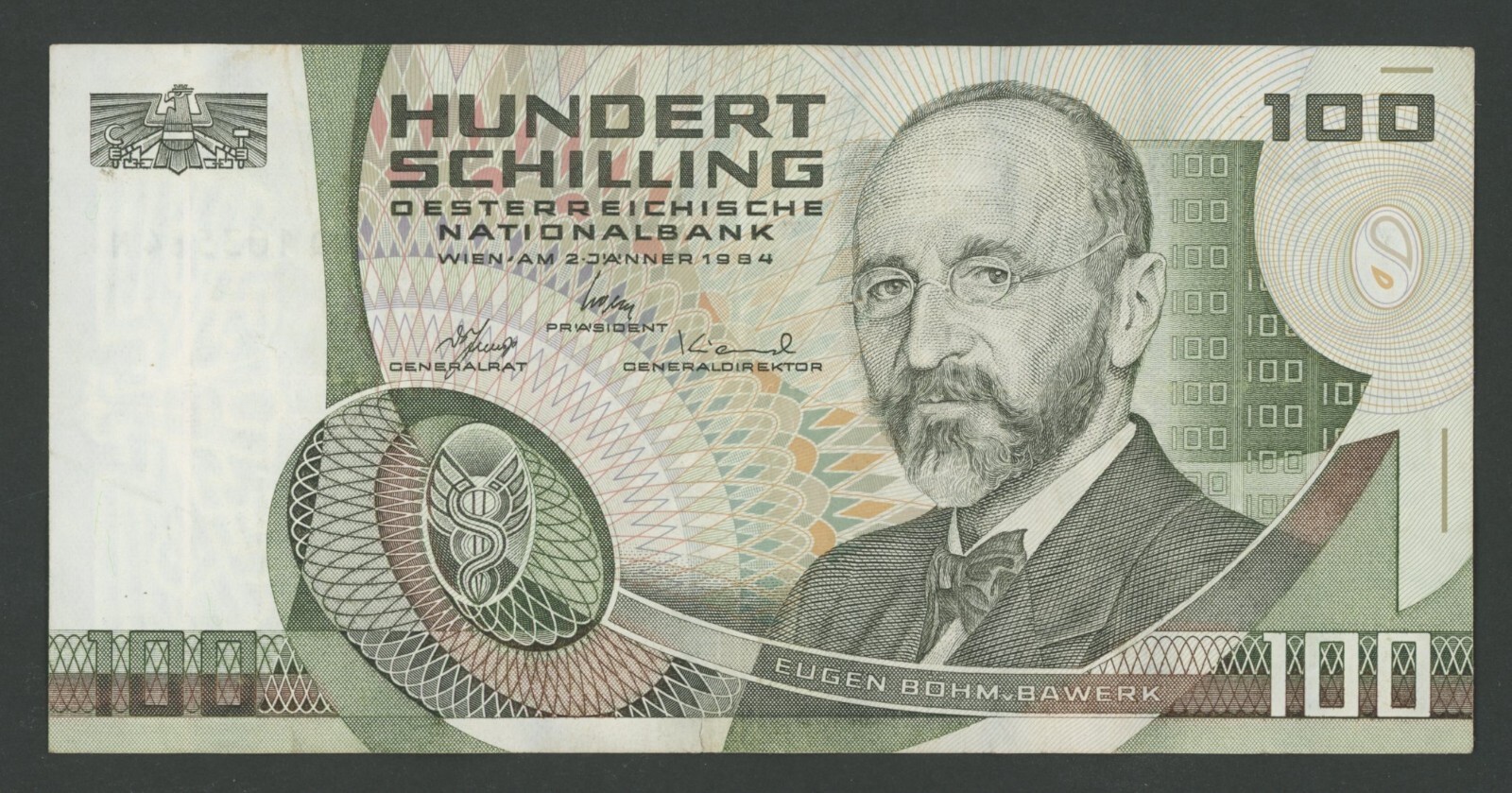 ÖSTERREICH DESIGN 🔴AUSTRIA 100 Schilling 1984 XF+ P 150🔴 | eBay