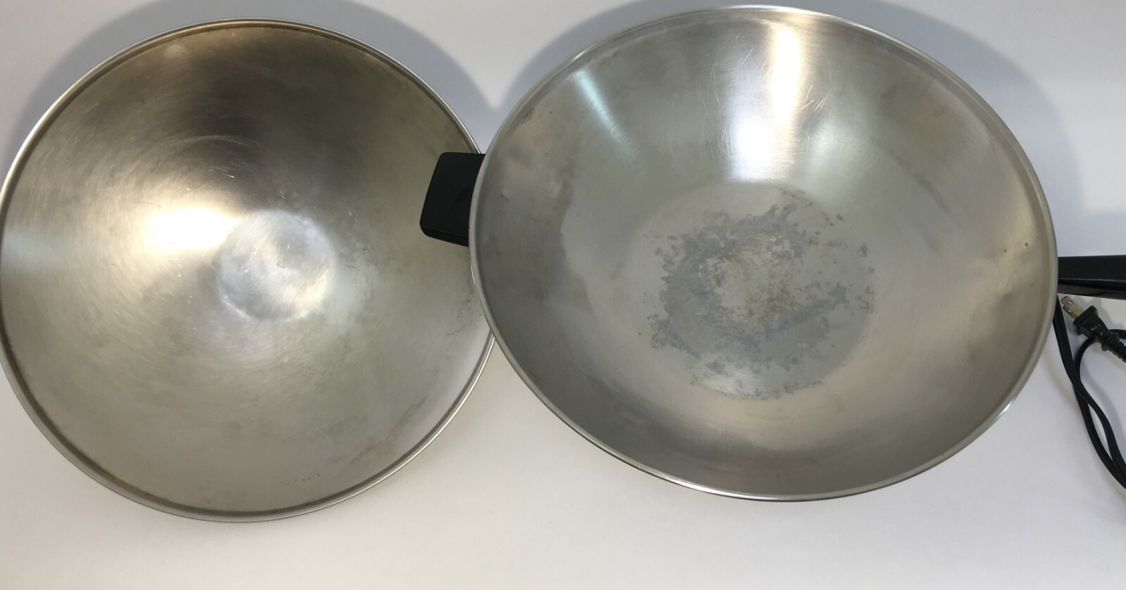 Farberware Stainless Steel Electric Wok w/ Lid 5 1/2 Qt  USA MADE