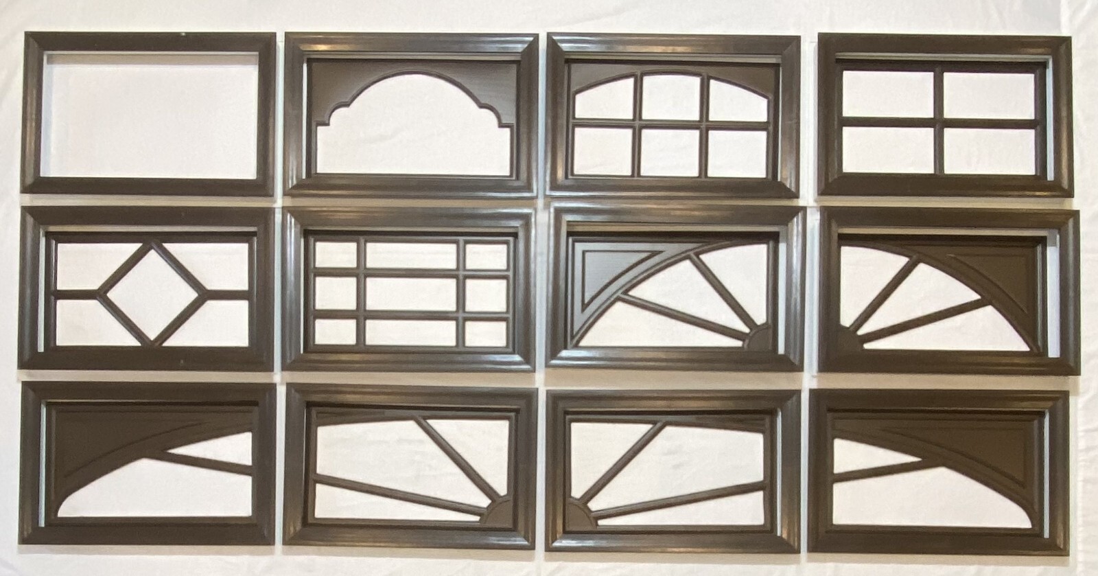 Dark Brown Amarr Garage Door Window Kit Short Panel Frame Insert Glass Options Dark Brown Amarr Garage Door Window Kit Short Panel Frame Insert Glass Options