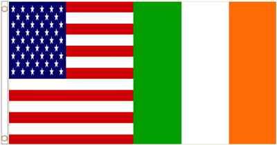 Irish American Ireland Polyester 6'x3' Flag