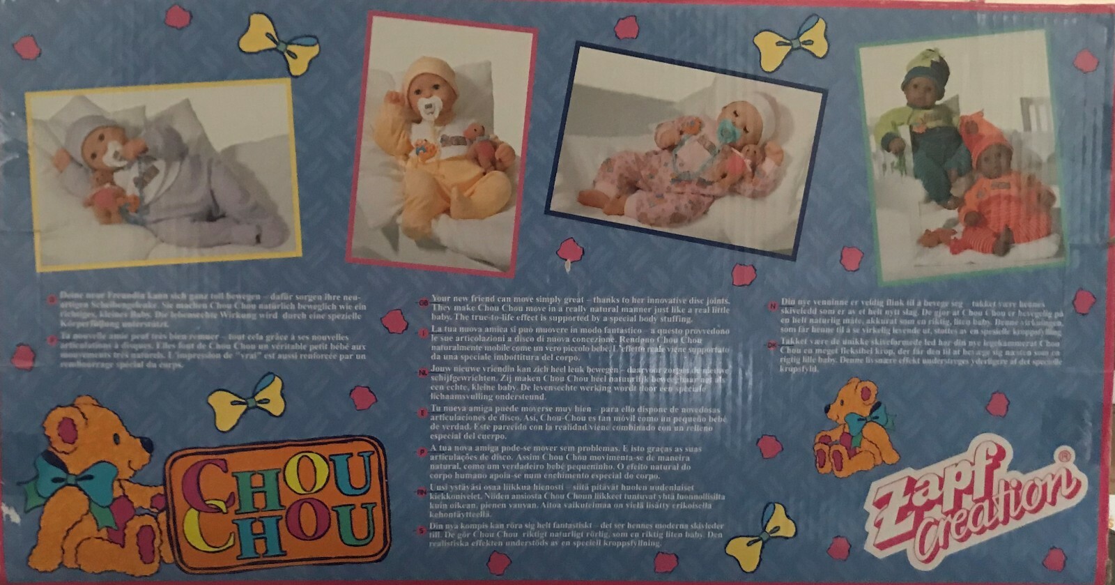 Vintage Baby Chou Chou Doll by Zapf Creation - Box Has Wear (BL)