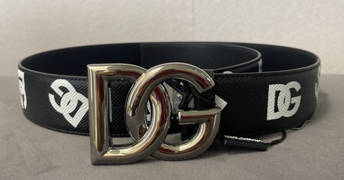 新品 タグ付き D&G DOLCE&GABBANA belt ブロンズ 金 Chain belt with DG multi-logo in Gold for Women