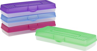 Stretch Pencil Box, 5.6 x 13.4 x 2.52 Inches, Assorted Colors, Color Assortme...