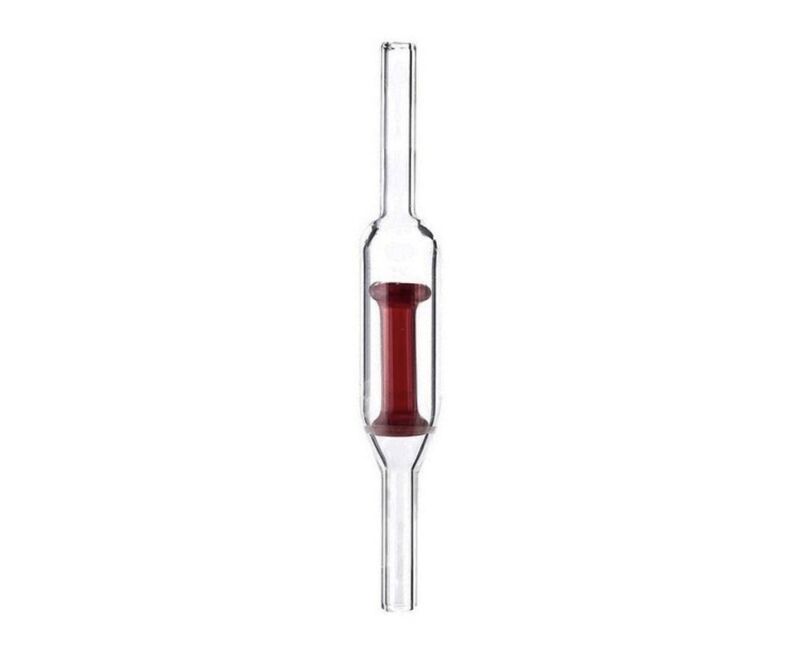 Glass CO2 Check Valve Red Freshwater Planted Aquarium Aquascaping ADA Style 
