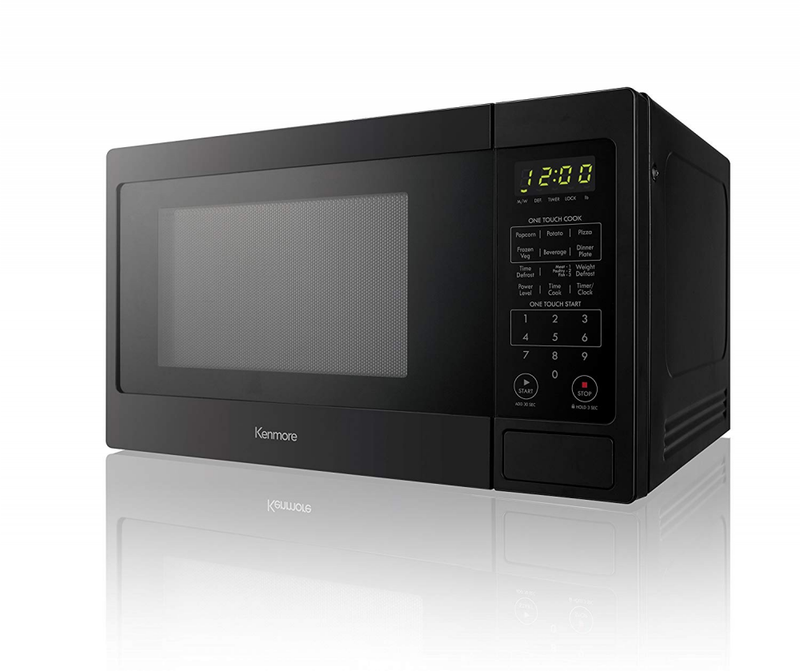 Kenmore 70919 Countertop Microwave, 0.9 cu. ft, Black