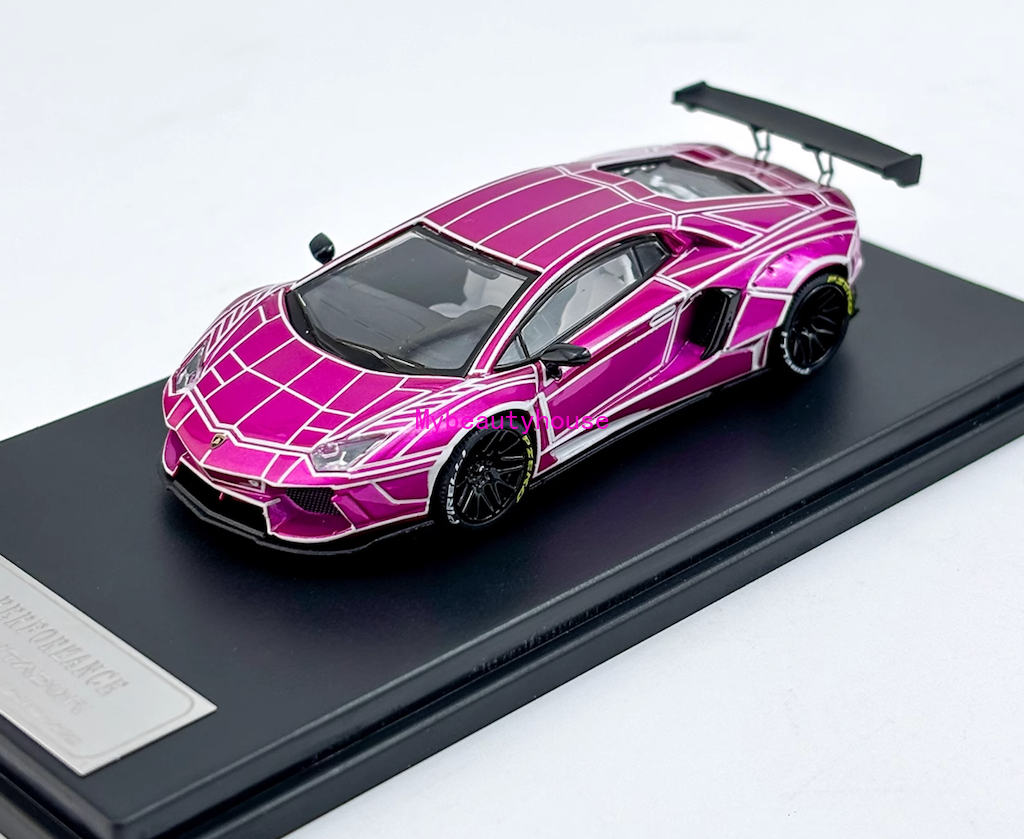 ミニカー LBWK LP700-4 Pink PGM 1:64 Pink LBWK Aventador