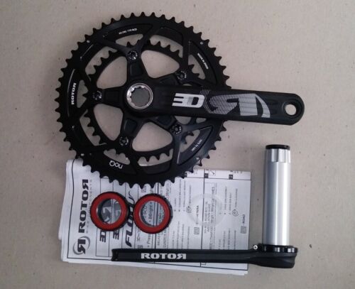 Rotor 3D30 Noq 52/36t 172.5 30mm spindle crankset with BSA30 Rotor 3D30 Noq 52/36t 172.5 30mm spindle crankset with BSA30
