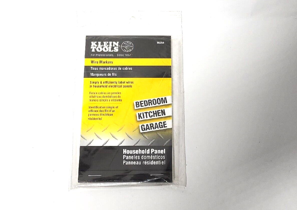 Wire Marker Book-Household Electrical Panel Klein Tools 56254