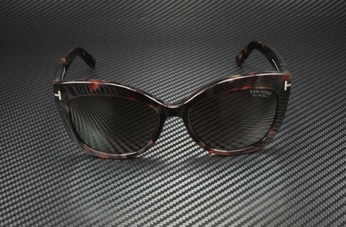 Pre-owned Tom Ford Allstair Ft0524 54h Havana Brown Polarized Women's 56 Mm Sunglasses