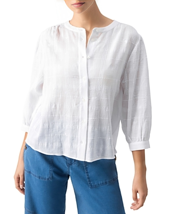 Sanctuary The Femme Shirt Women's XXS White Round Neck Button Front Closures~ - Picture 1 of 20