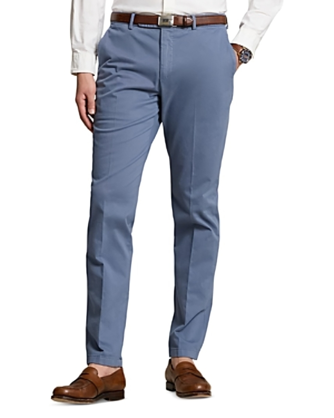 Polo Ralph Lauren Stretch Chino Garment Dyed Regular Fit Pants Men's 36x33 Slate - Picture 1 of 17