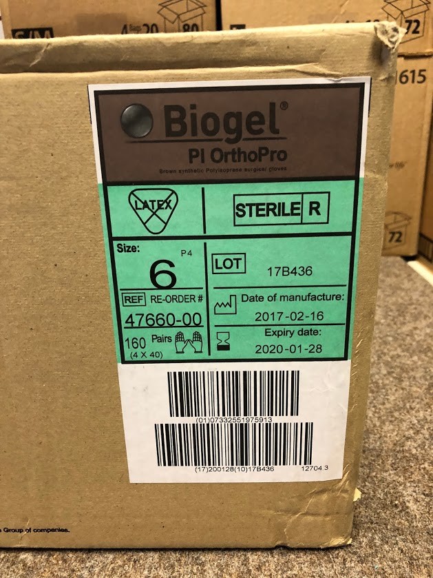 47660 Molnlycke Biogel PI OrthoPro Surgical Gloves, Size 6 CASE