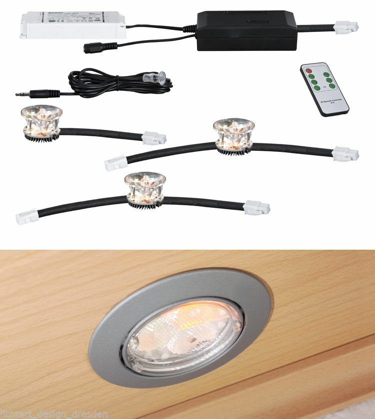 Paulmann 925.03 2Easy Basic Set LED 3x3W RGB 230V für Einbauleuchten Farbwechsel