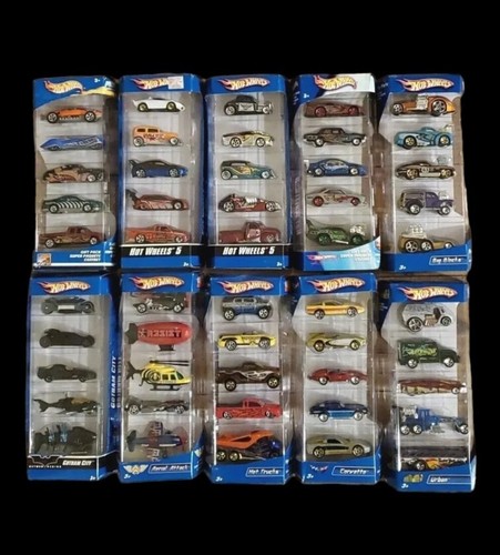 10) Hot Wheels Batman Begins Gotham City 5 Pack Hot Trucks