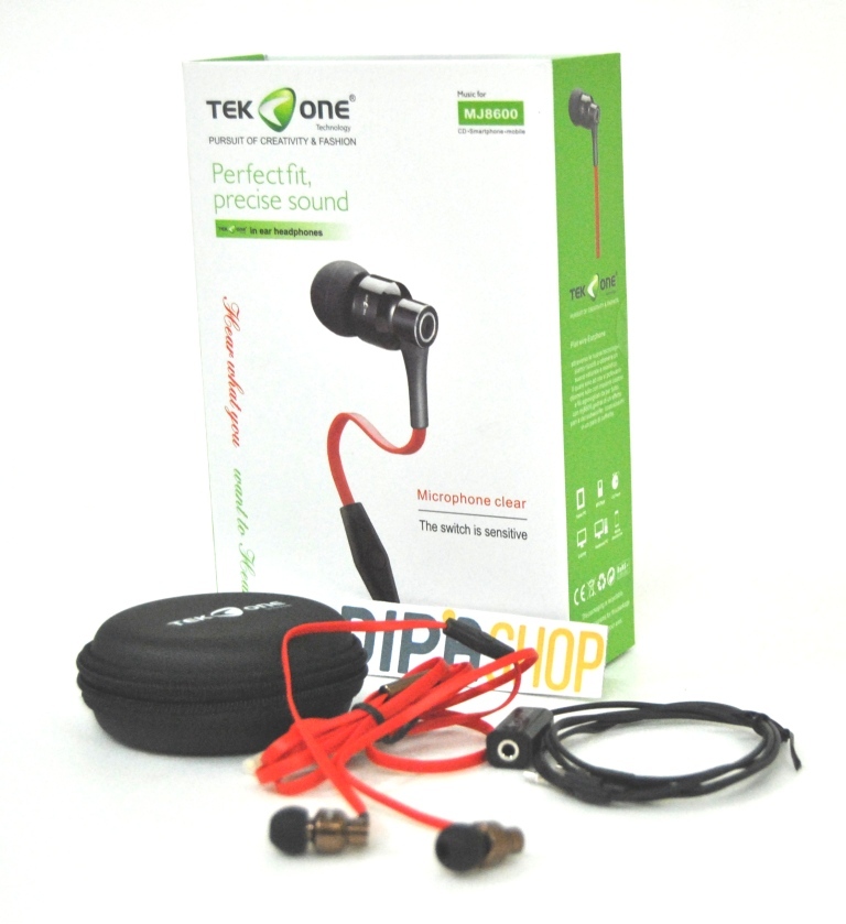 Cuffie Auricolari TeKone MJ8600 Microfono Smartphone Tablet Pc Jack 3,5mm hsb