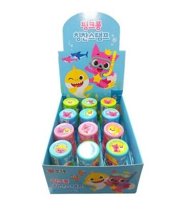 Pinkfong Baby Shark Praise Stamp 12ea Set Baby Kids Education Play Toy 4 Color