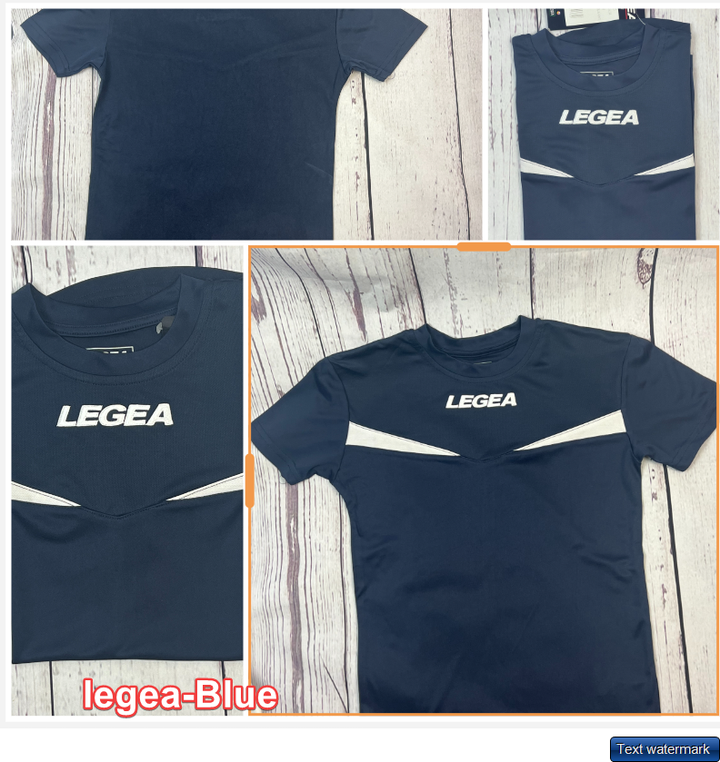 Soccer Football Futbol Official T-shirt LEGEA Blue XS/S/L/XL