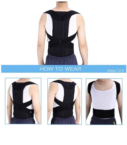 New Medium Yosoo Health Gear Back Brace Posture Corrector Adjustable