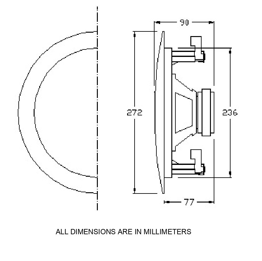 8" Ceiling In wall Stereo Speakers Pair 8ohm Flush mount 10.75" Frame 2 NEW
