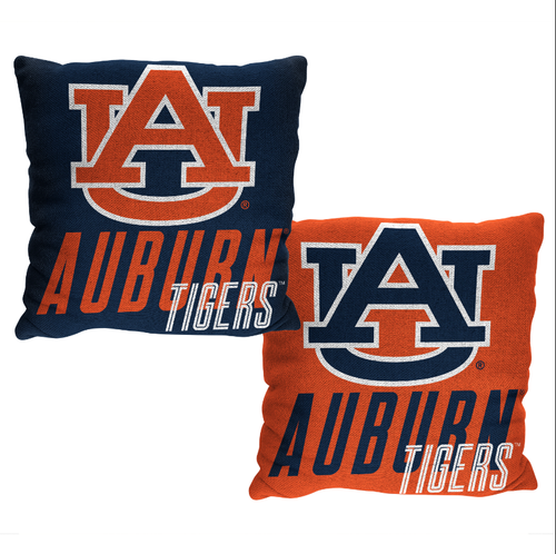 Двухсторонняя жаккардовая декоративная подушка Northwest NCAA Auburn Tigers
