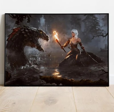 The Witcher 3 Poster, Game Print, Wall Art, Gift for Gamers #2