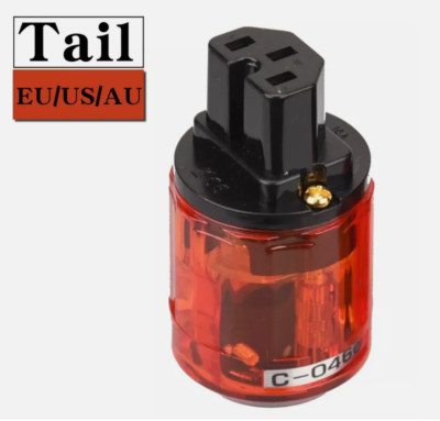 Hifi Audio EU C16 Schuko Plug IEC C15 Female Power Connector for AC Power Cables
