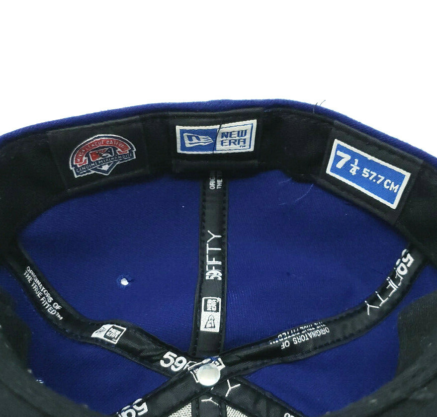 Durham Bulls Baseball Cap Hat Blue and Orange Minor League 59 Fifty New Era 7.25