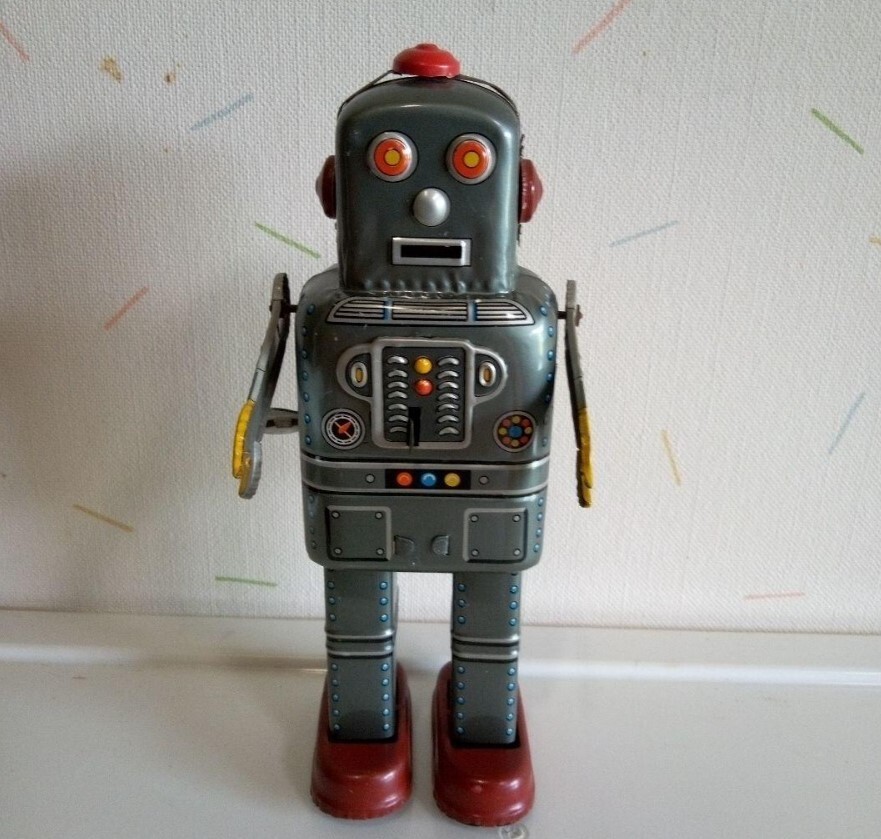 小物 yone Tin Toy Robot Mechanical Walking Space YONE F/S FEDEX | eBay